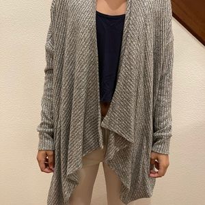 Luck Brand Grey Cardigan Sweater. size M